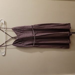 AMERICAN EAGLE OUTFITTERS Purple Cotton Eyelet Summer Mini Dress XS